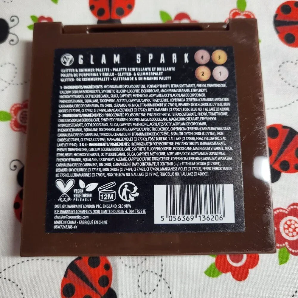 NEW W7® Glam Spark Glitter & Shimmer Palette